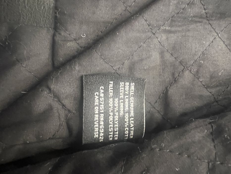 Нова шкіряна куртка байкерська L