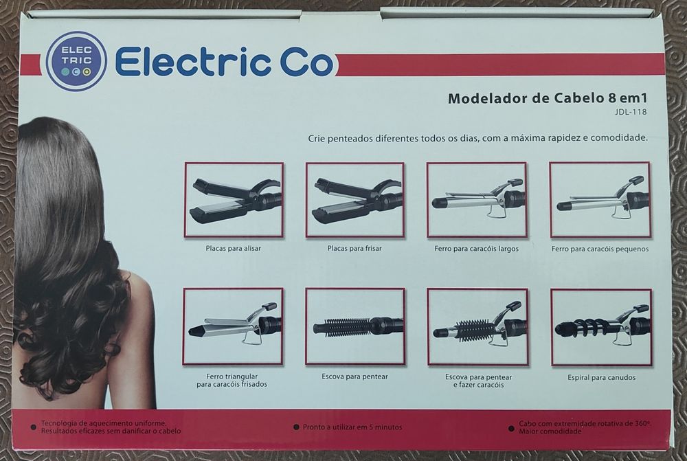 Modelador de cabelo 8 em 1