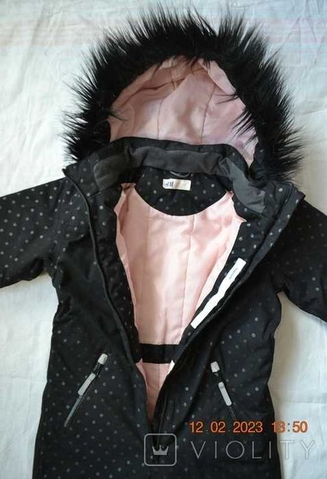 Комбинезон детский утеплённый "H&M". С капюшоном. EUR 116. Bangladesh