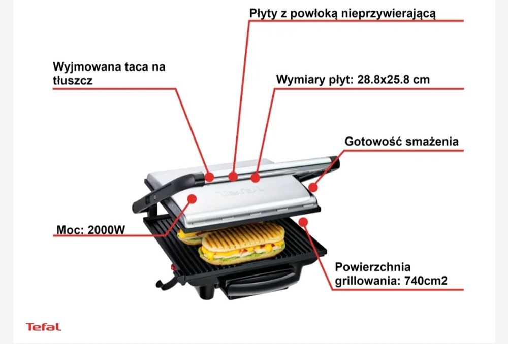 Grill elektryczny tefal