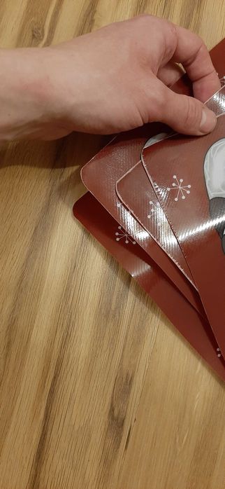 Podkładki świątecznie Bożonarodzeniowe z Mikołajami 4szt