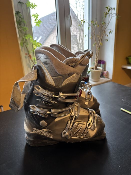 Buty narciarskie dziecięce rozmiar 38-39 / 250-255mm skorupa 295mm