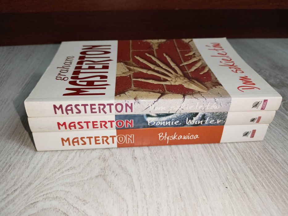3x Graham Masterton Bonnie Winter + Błyskawica + Dom szkieletów