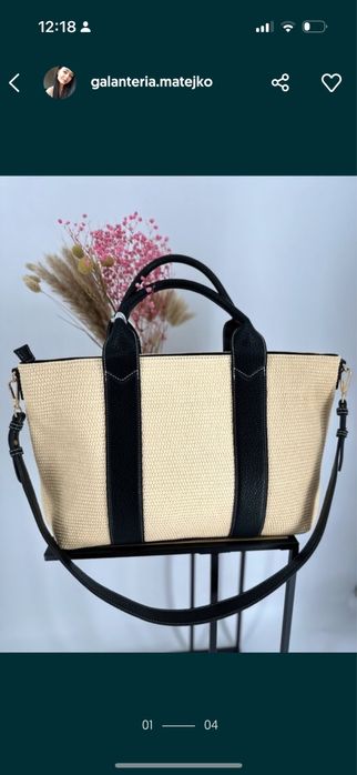 Nowa torebka damska shopperka koszyk