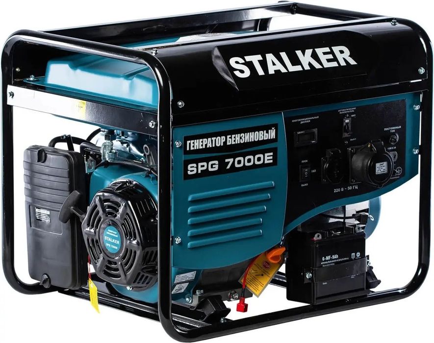 Бензиновый генератор  5.5 кВт с электростартером STALKER SPG-7000E