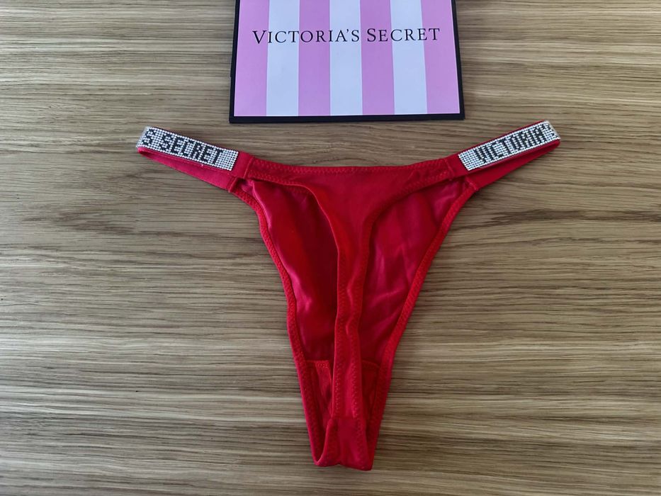 NOWE stringi Victoria’s Secret rozmiar S / M, gładkie, cyrkonie