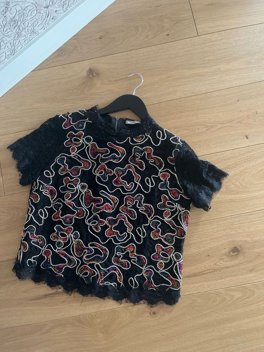 Koronkowa bluzeczka Zara rozmiar L typowe M.