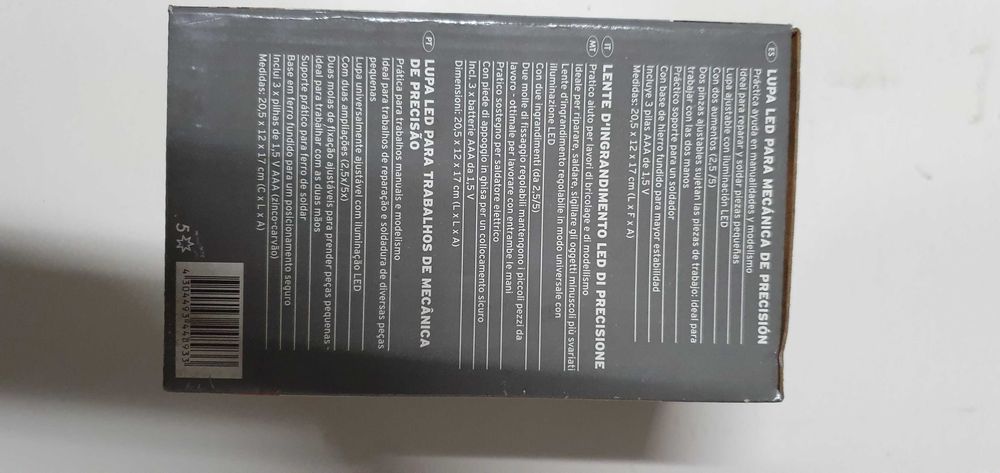 Lente para trabalhos de precisão