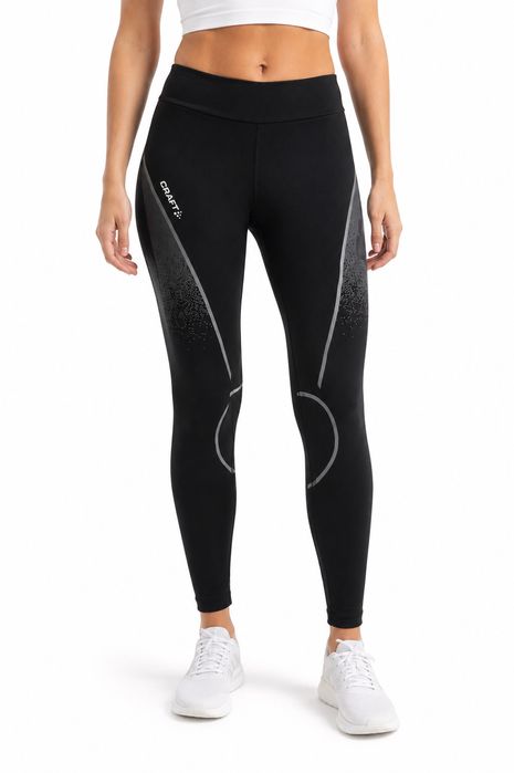 Legginsy geometryczny print refleksyjne M