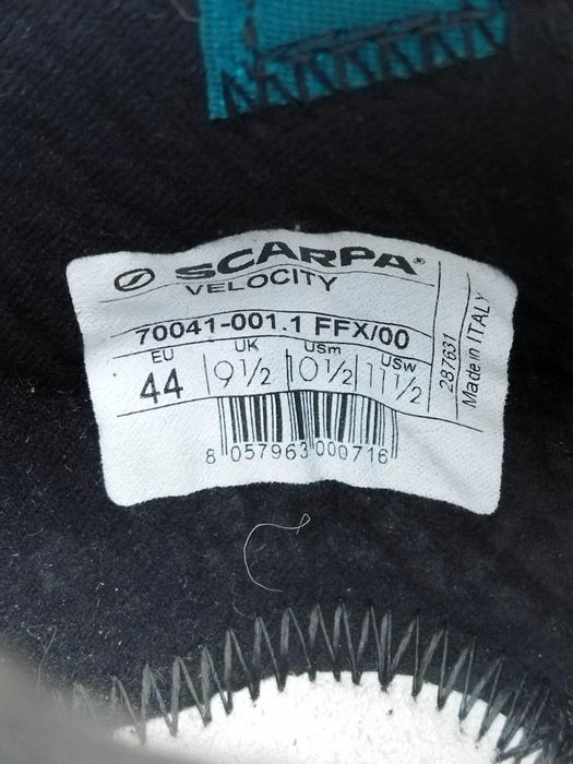 44р. скальные туфли скальники Scarpa Velocity скельні туфлі скельники