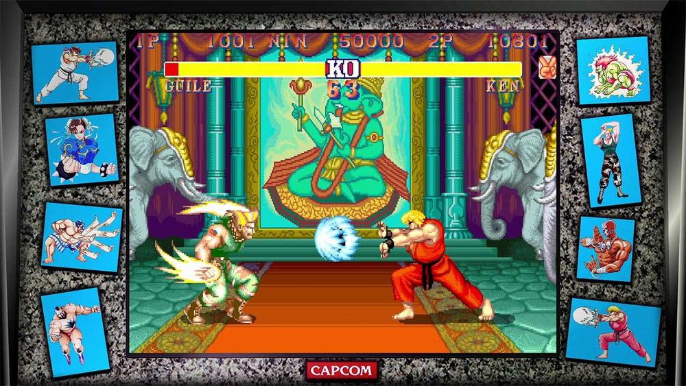 Placa de jogos Street Fighter 2