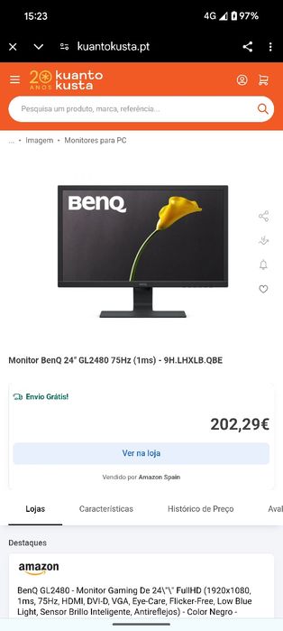 Monitor BENQ Como NOVO