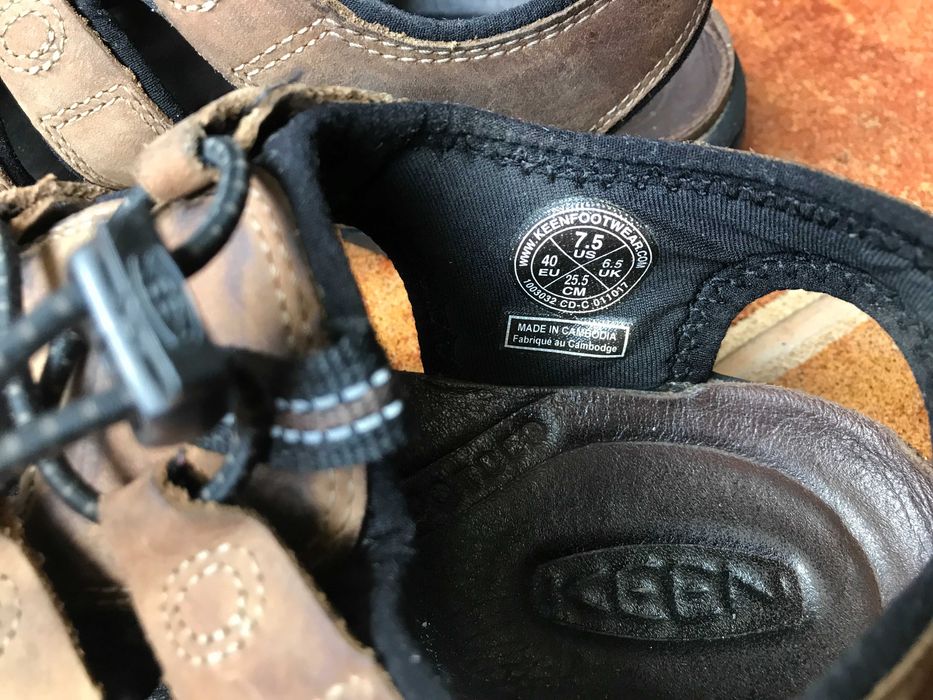 Сандалі, босоніжки Keen Waterproof, натуральна шкіра.