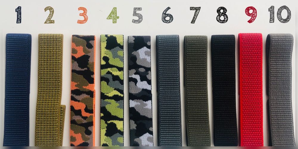 Нейлонові ремінці на липучках для Garmin 20mm 22mm 26mm