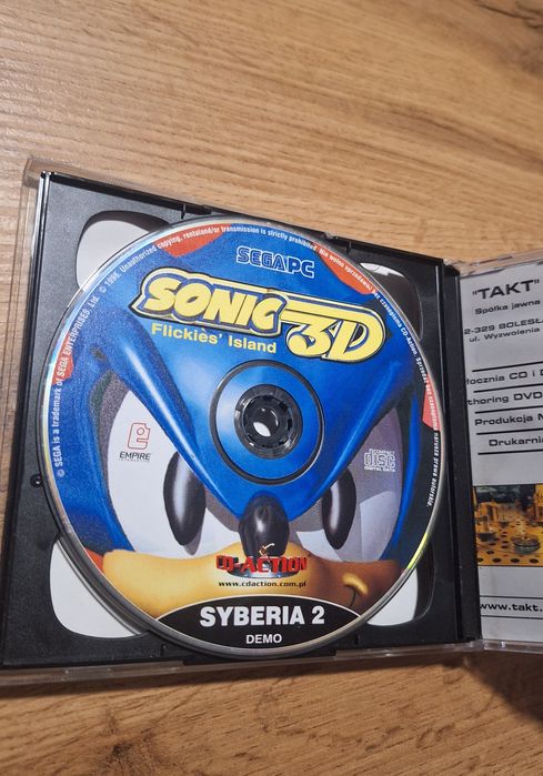 gra na PC Kleopatra i Sonic 2 CD CD-Action vintage