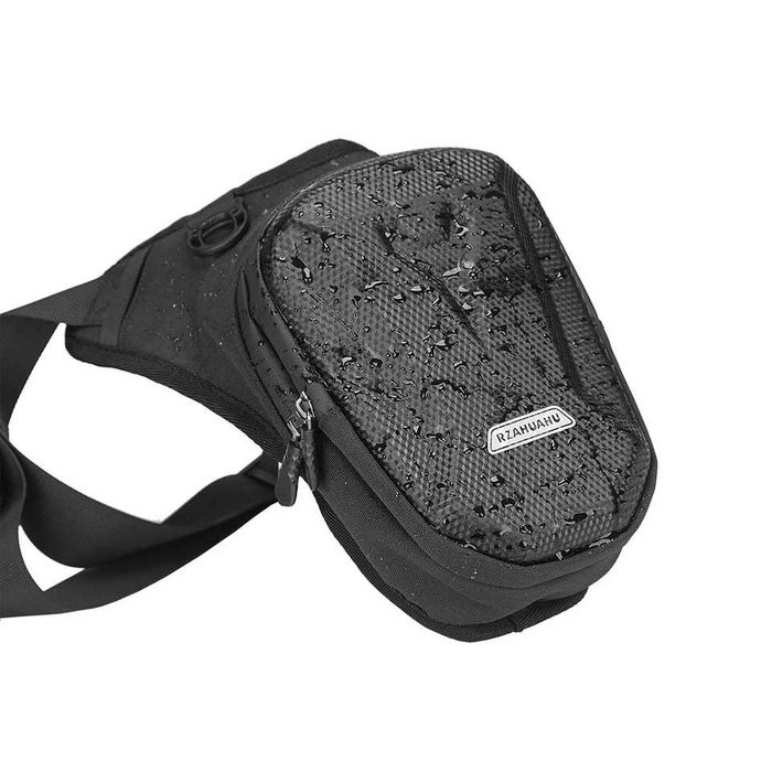 Bolsa Rígida de Perna e Cintura Impermeável para Moto - Design Durável