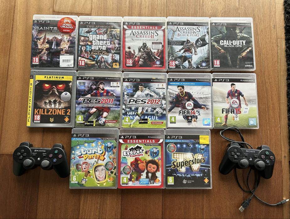 Jogos PS3+ 1 comando