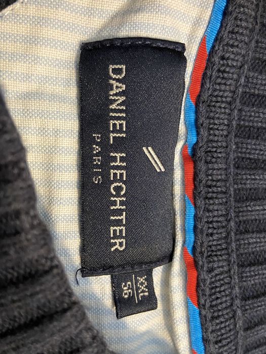 Daniel Hetcher r 56 XXL  granatowy sweter bawełna crewneck ciepły bawe
