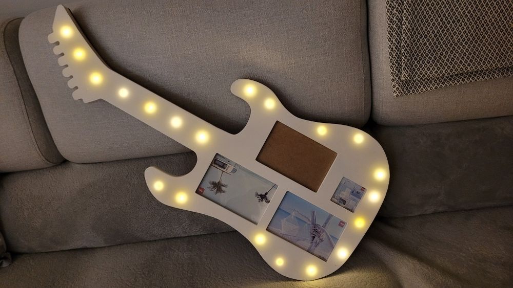Podświetlana gitara- ramka na zdjecia