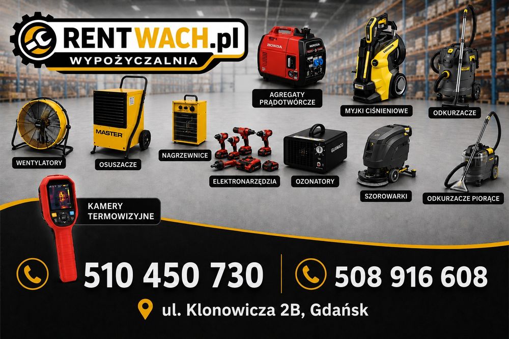 Wynajem  ozonatora 30 000 mg/h ozonowanie mieszkania samochodu grzyb zapach Ozonator Profesjonalny  |  Wynajem Osuszacz Powietrza Osuszanie Mieszkań