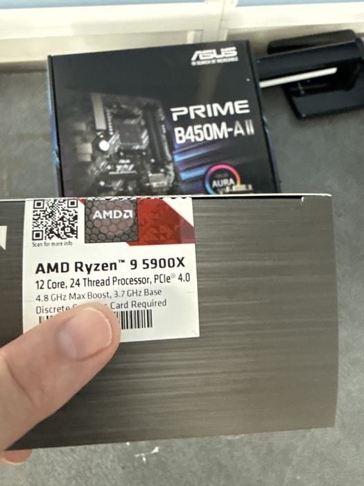 Motherboard CPU Combo,  AMD Ryzen 5900x & Asus Prime B450M-A II