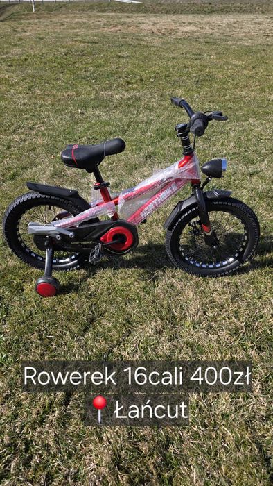 Rowerek 16cali 3-7lat NOWY