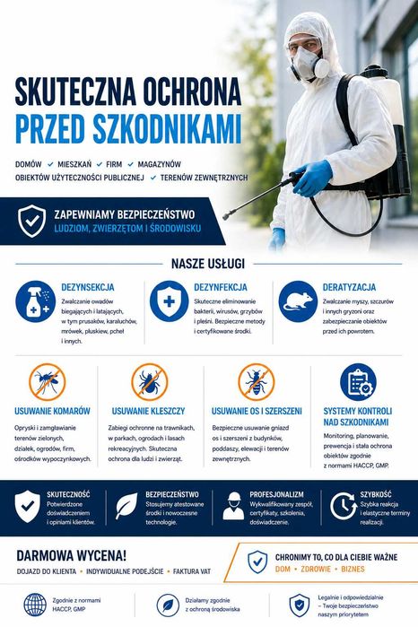 Dezynsekcja Deratyzacja
