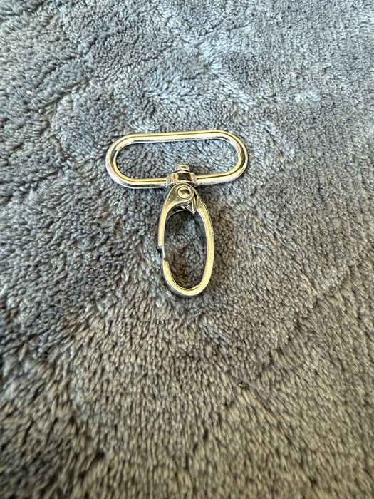 Карабіни металеві для сумок нікель 25 мм, 14 шт