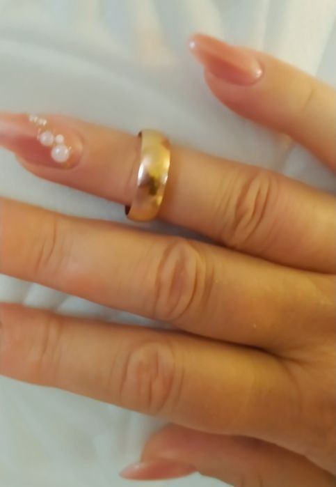 Серебро 925 покрите золотом, кольцо, каблучка, обручка 19 розмір