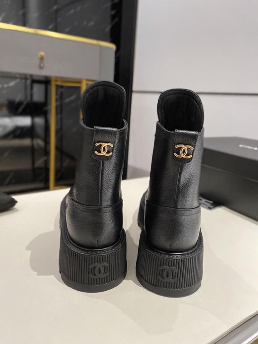 Botki Chanel skóra naturalna