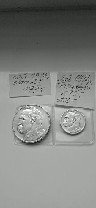 Polska 5 zl 1938 rok Józef Piłsudski zestaw