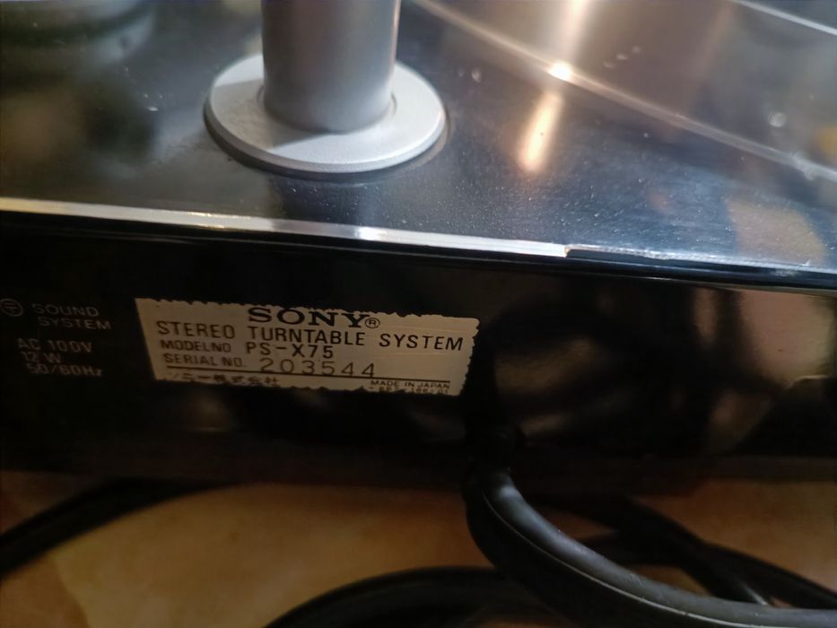 Gramofon Sony PS-X75. Gwarancja
