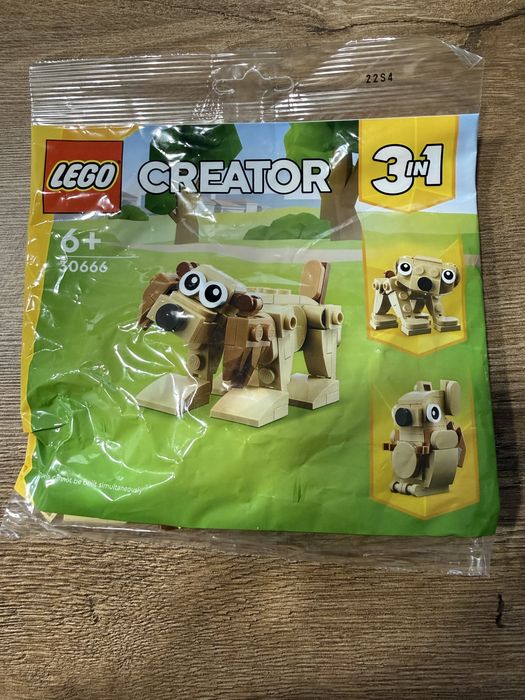 LEGO Creator 3w1 30666 Słodki piesek (Polybag) – Nowe, Fabrycznie zamknięte