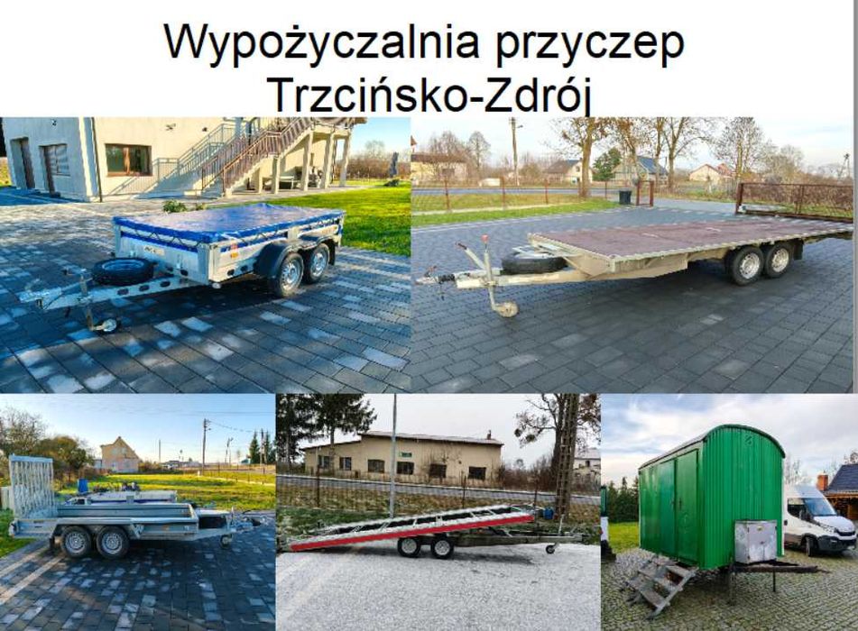 Wypożyczalnia, wynajem przyczep ,przyczepek, lawet, przyczepa socjalna