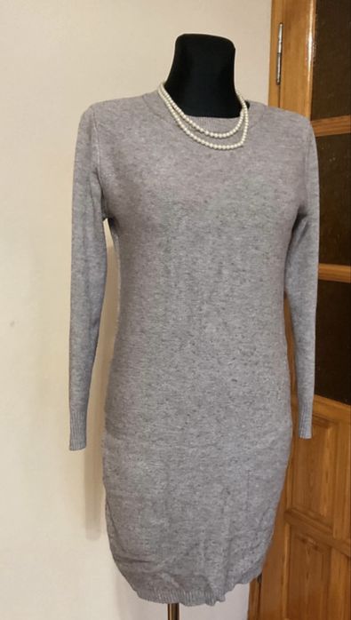 Sukienka swetrowa długi sweter kardigan na zimę N Everyday kieszenie