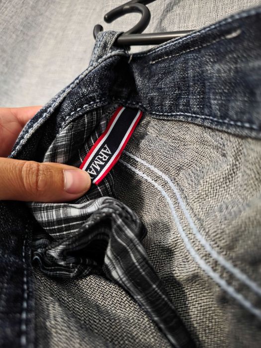 Spodnie Armani Jeans vintage retro proste szerokie