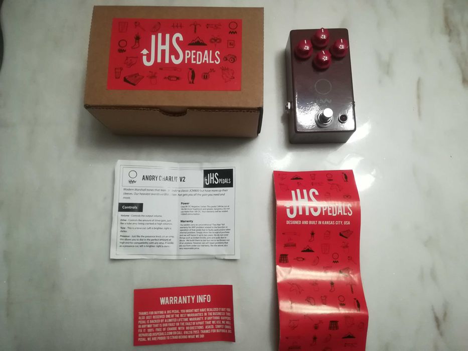 Pedal Overdrive - JHS Angry Charlie V2 - Como novo