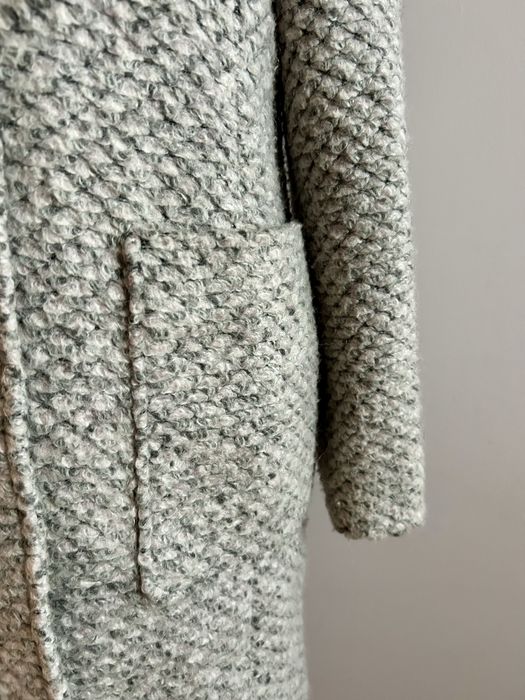 Damski elegancki wełniany płaszcz 36/38