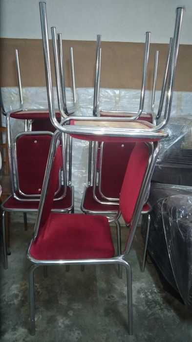 Mesa de vidro de jantar + 6 cadeiras *oportunidade*