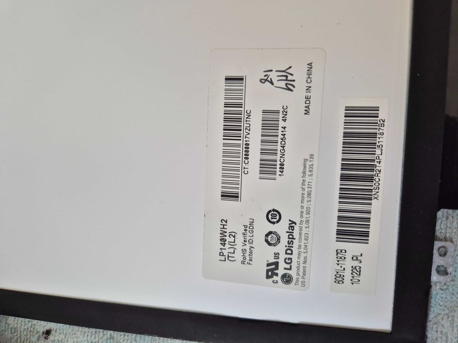 display Sony Vaio 14" LED 40 pinos não slim, testado sem anomalia
