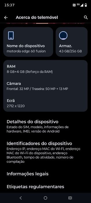 Motorola Edge 60 Fusion – 5G | Azul | 256gb