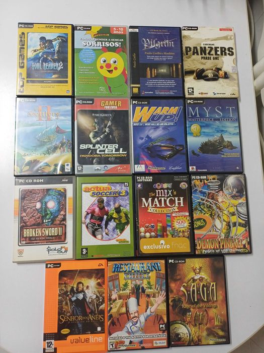 Jogos para PC CD-ROM 15 unidades