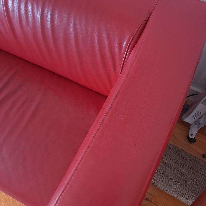 Sofá Ikea Klippan em pele