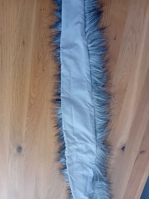 Kołnierz futrzany szary