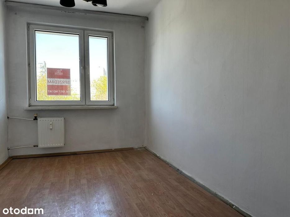 Mieszkanie 3‑pokojowe do remontu – 57,6 m²