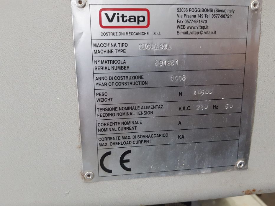 Wiertarka automat przelotowa Vitap Sigma