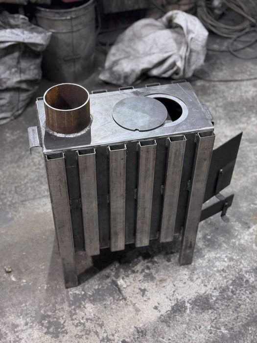 Буржуйка металева піч на дровах котел нова