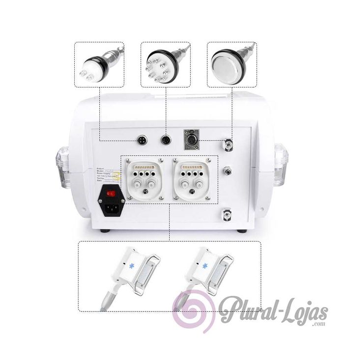 Maquina de Criolipolise Dupla + Cavitação + RF Corpo+ RF Rosto