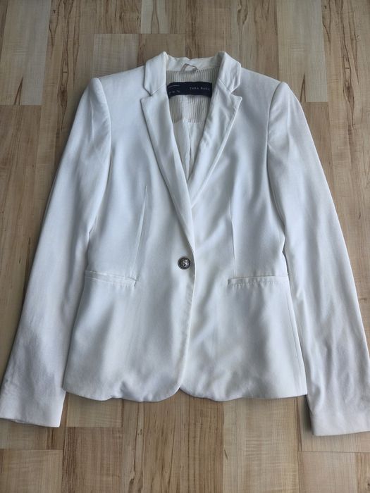 Biały żakiet roz.XS Zara