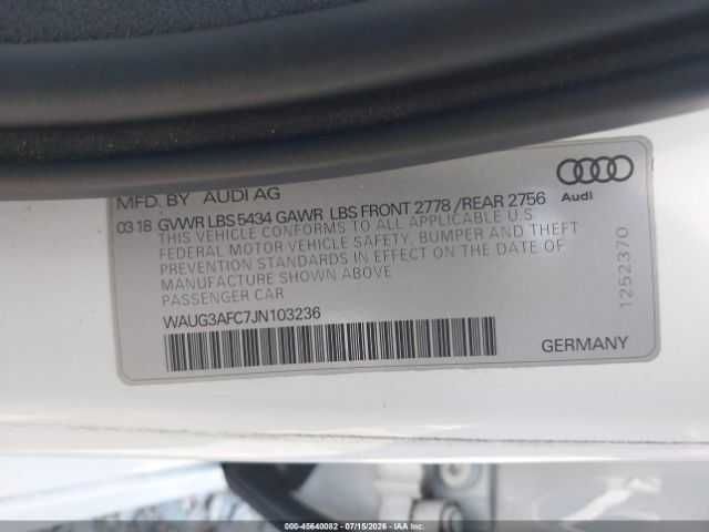 Audi A6 3.0T Premium Plus 2018
